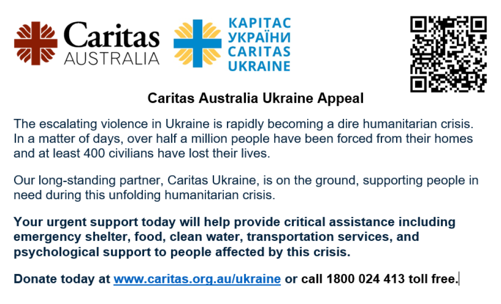 Caritas Australia Ukraine Appeal
